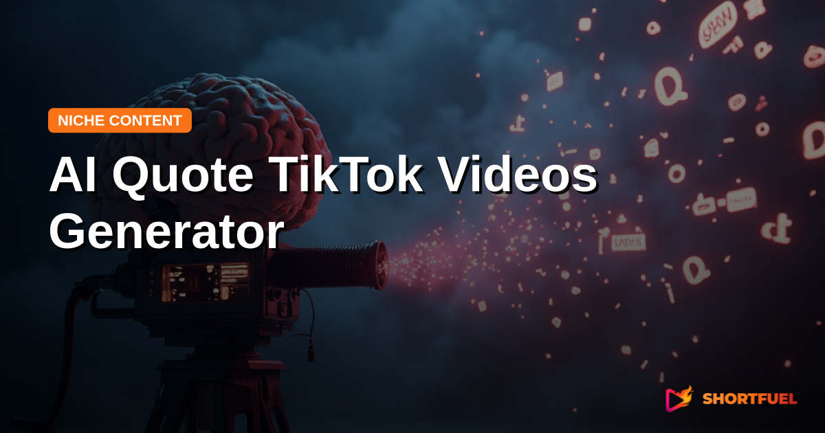 AI Quote TikTok Videos Generator